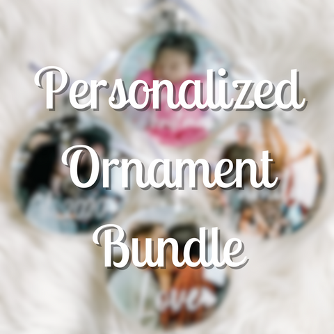 Personalized Photo Ornament BUNDLE